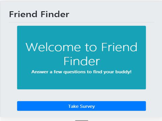 Friend Finder app site